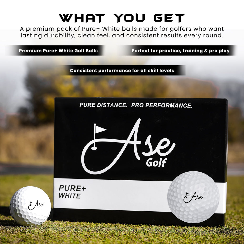 Ase Pure+ Golf Ball - Black Girl Golf