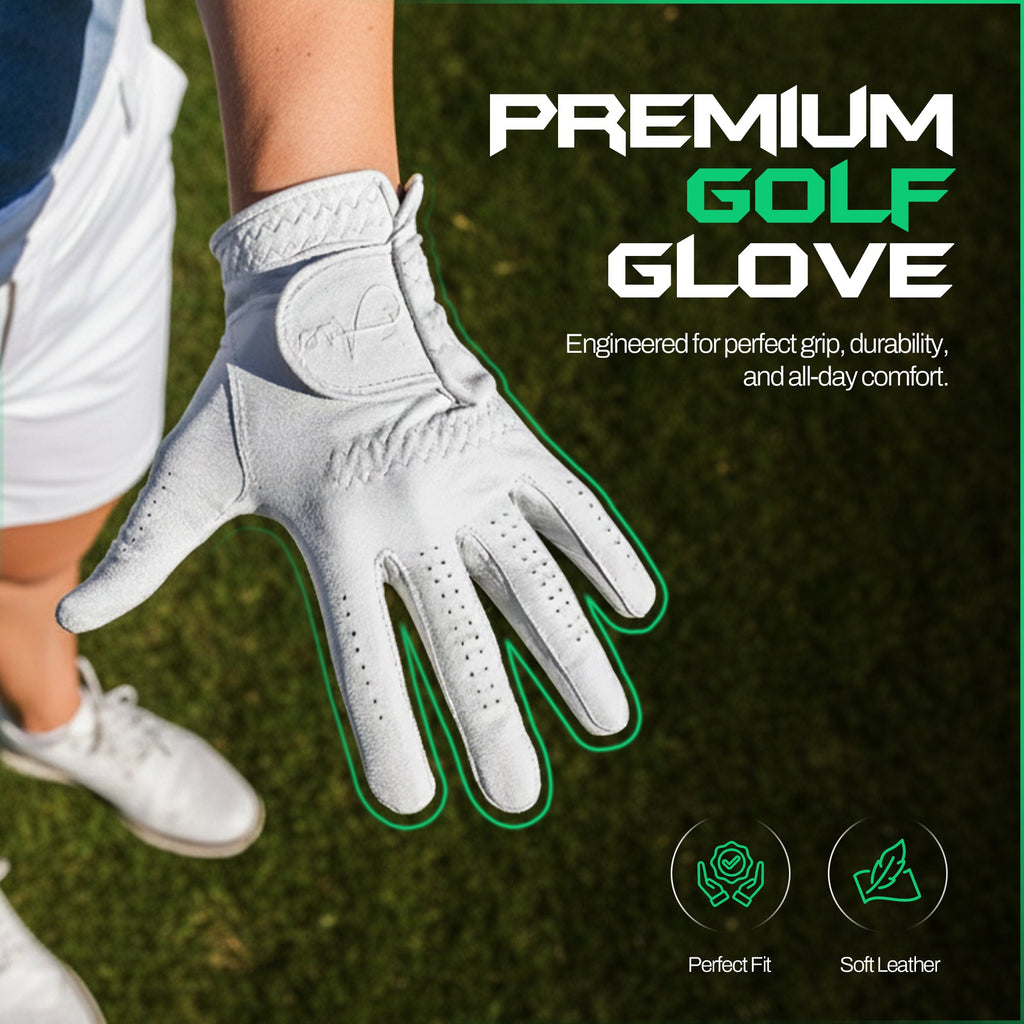 Ase PureGrip Golf Glove - Black Girl Golf