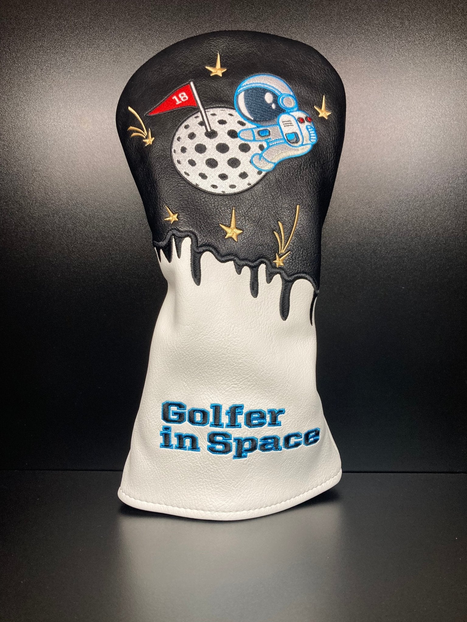 Astronaut Golfer in Space Headcover - Black Girl Golf