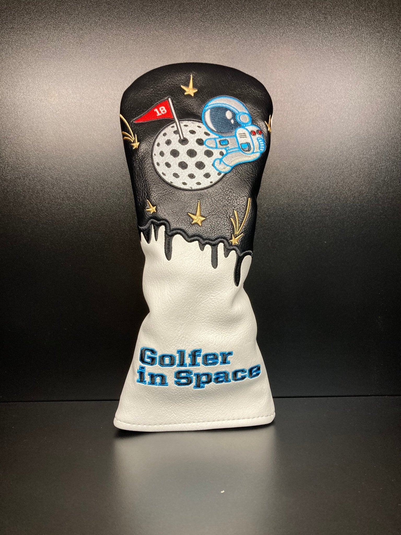 Astronaut Golfer in Space Headcover - Black Girl Golf