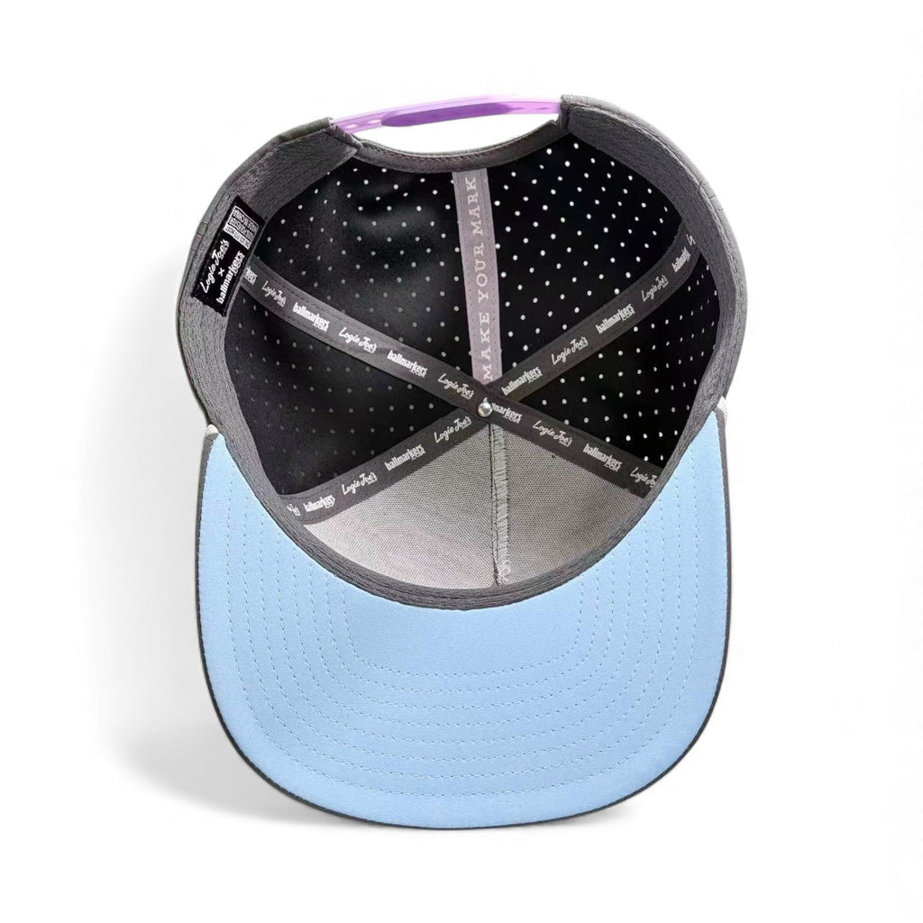 Astronaut Walker Golf Hat | Snapback Cap | Built - in Magnetic Ball Marker Holder + Marker Included | Adjustable Gray - Black Girl Golf