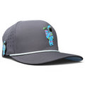 Astronaut Walker Golf Hat | Snapback Cap | Built - in Magnetic Ball Marker Holder + Marker Included | Adjustable Gray - Black Girl Golf