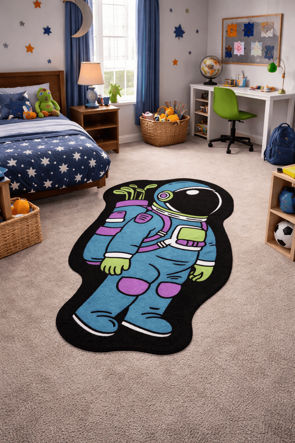 Astronaut Walker | Golf Shop Mat | Cart Accessory - Black Girl Golf