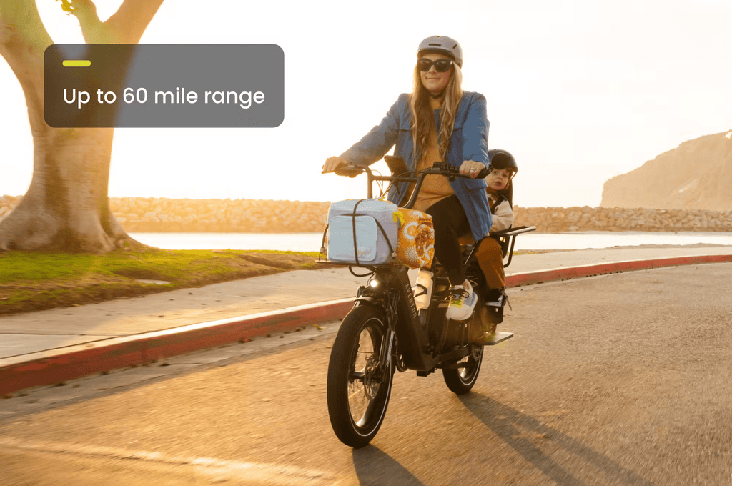 Aventon Abound LR Cargo E - Bike - Black Girl Golf