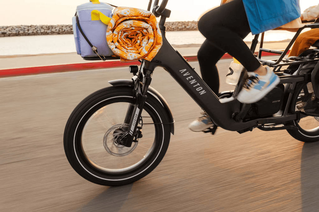 Aventon Abound LR Cargo E - Bike - Black Girl Golf