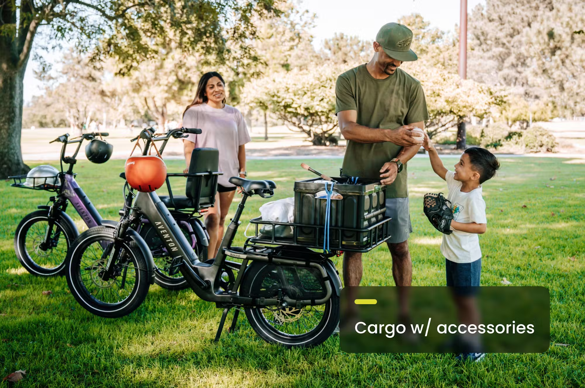 Aventon Abound SR Cargo E - Bike - Black Girl Golf