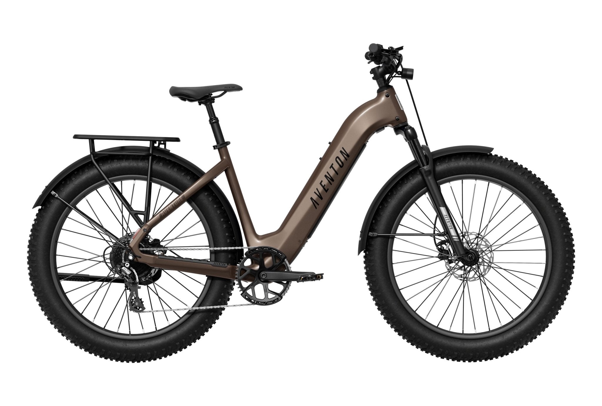 Aventon Aventure.3 E - Bike Step - Through - Black Girl Golf