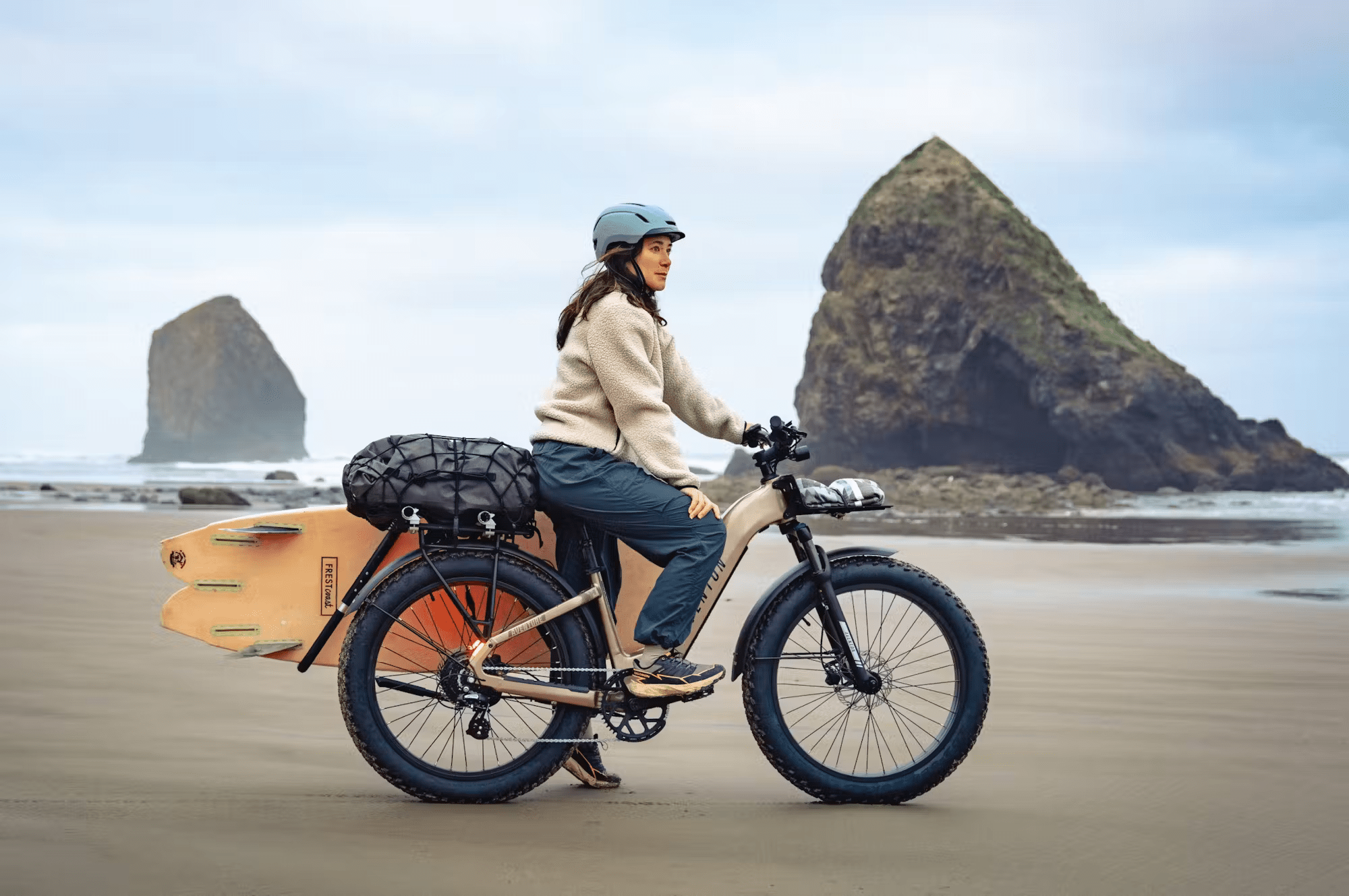 Aventon Aventure.3 E - Bike Step - Through - Black Girl Golf
