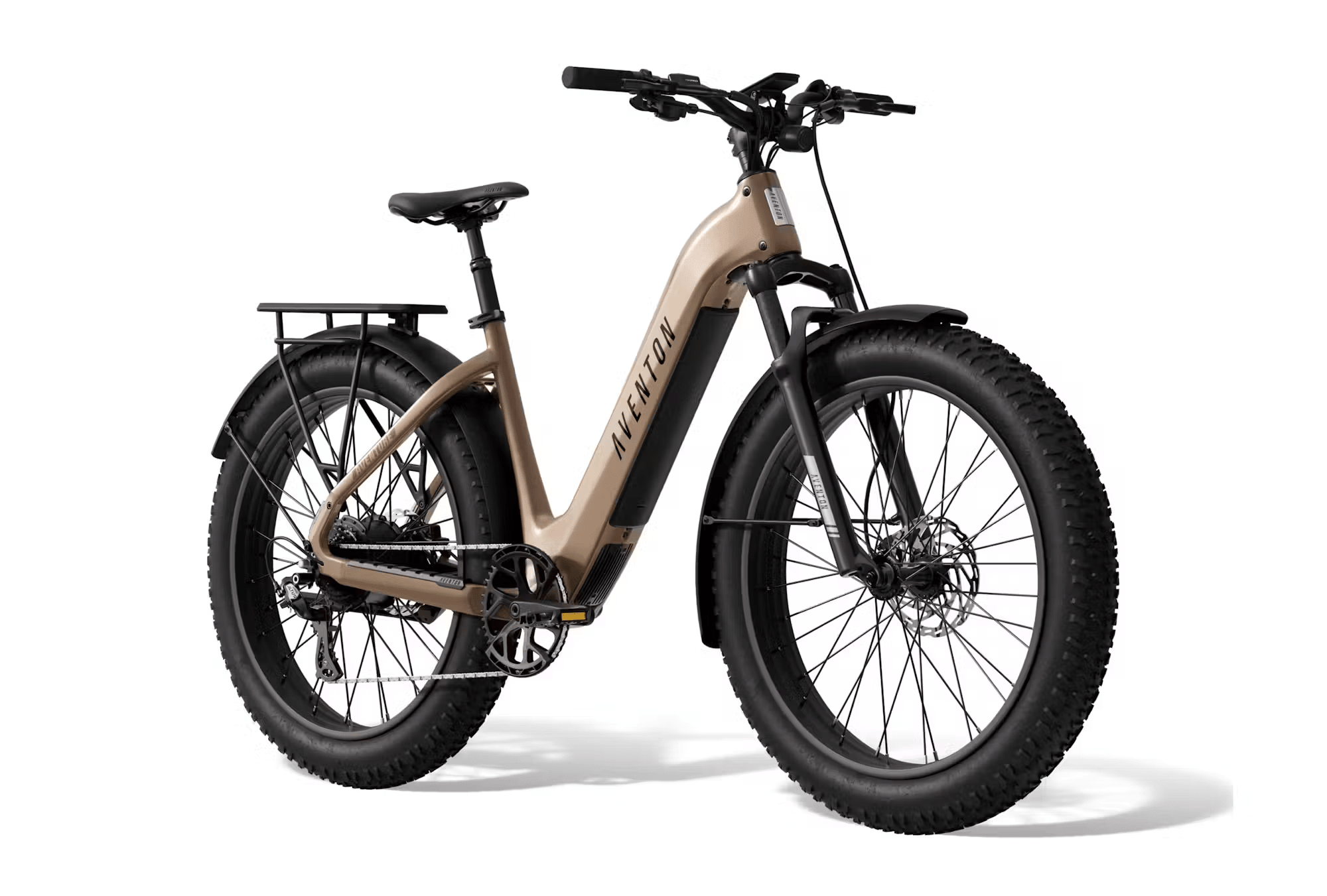 Aventon Aventure.3 E - Bike Step - Through - Black Girl Golf