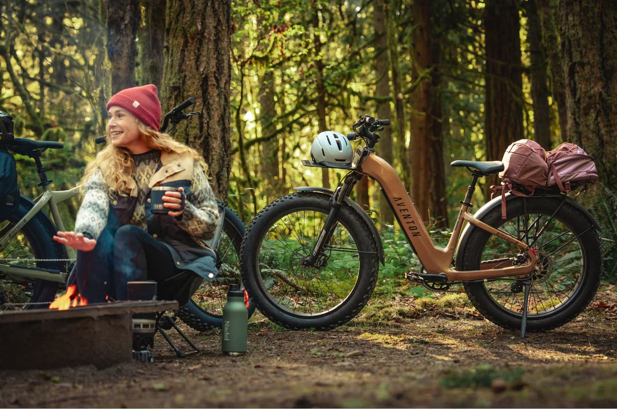 Aventon Aventure.3 E - Bike Step - Through - Black Girl Golf