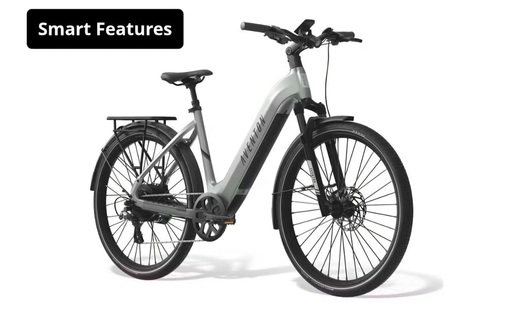Aventon Level.3 Commuter E - Bike Step - Through - Black Girl Golf
