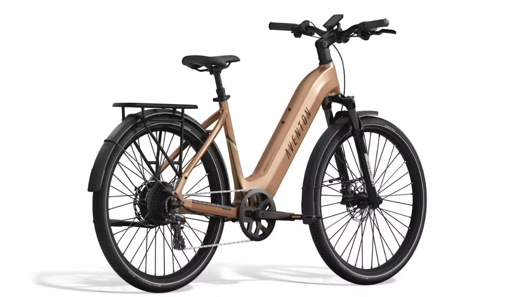 Aventon Level.3 Commuter E - Bike Step - Through - Black Girl Golf