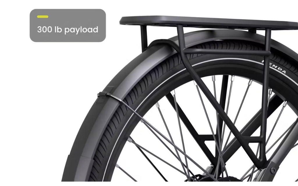 Aventon Level.3 Commuter E - Bike Step - Through - Black Girl Golf