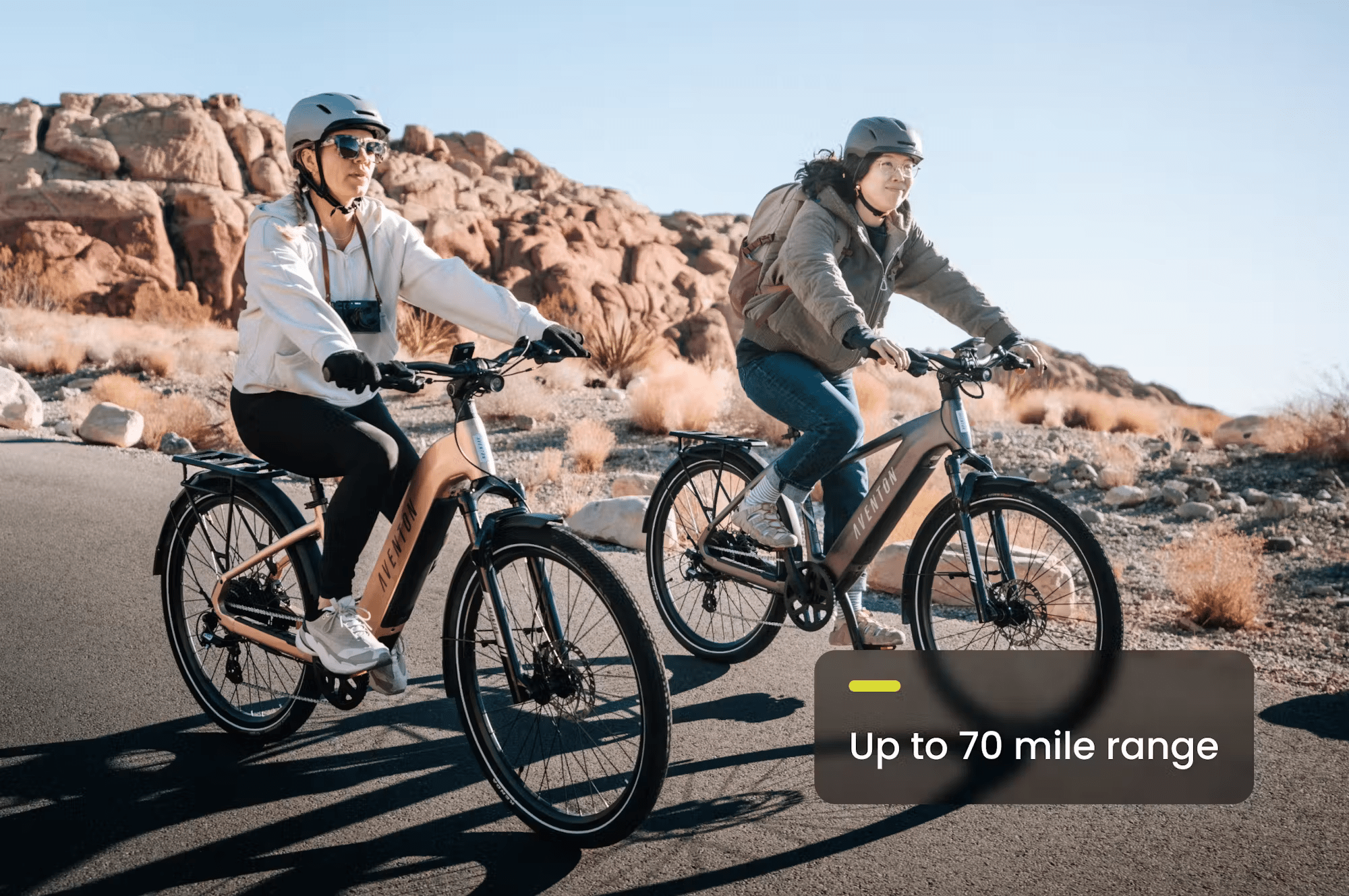 Aventon Level.3 E - Bike Step - Over - Black Girl Golf