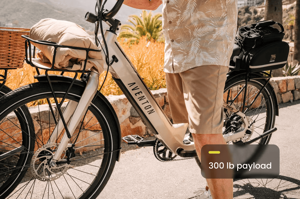 Aventon Pace 4 Step - Through E - bike - Black Girl Golf
