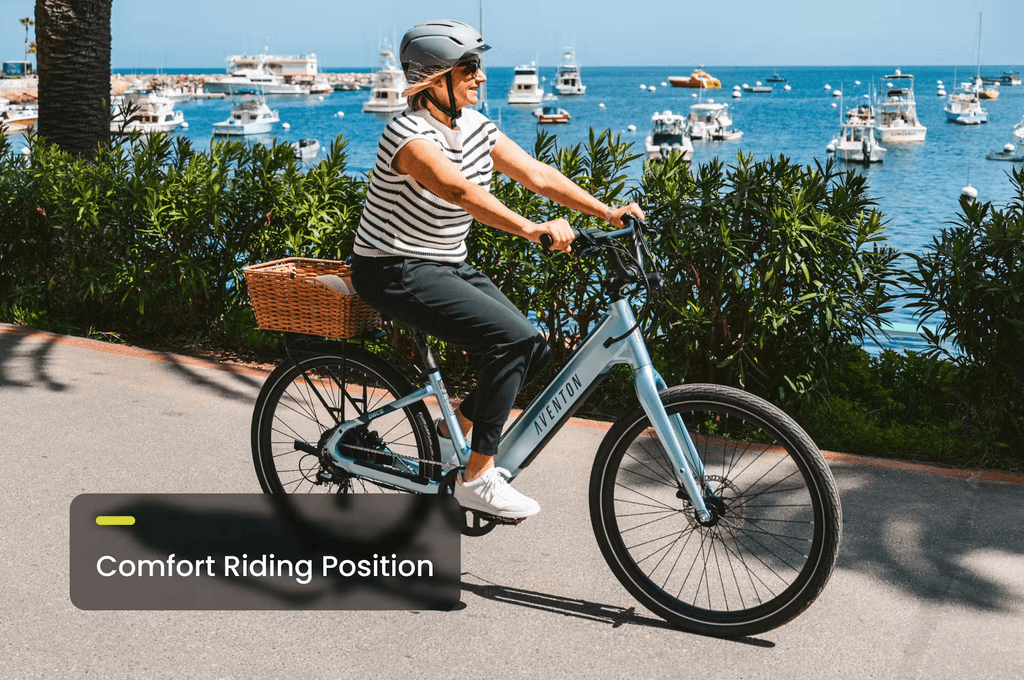 Aventon Pace 4 Step - Through E - bike - Black Girl Golf