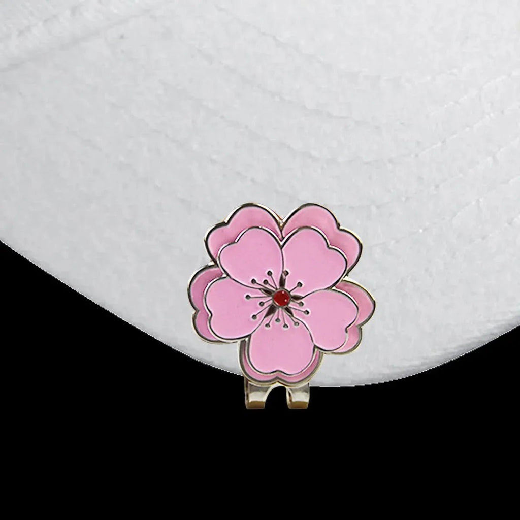 Azalea Bloom Golf Ball Marker Clip - Black Girl Golf