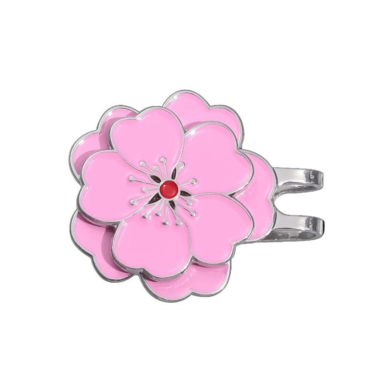 Azalea Bloom Golf Ball Marker Clip - Black Girl Golf