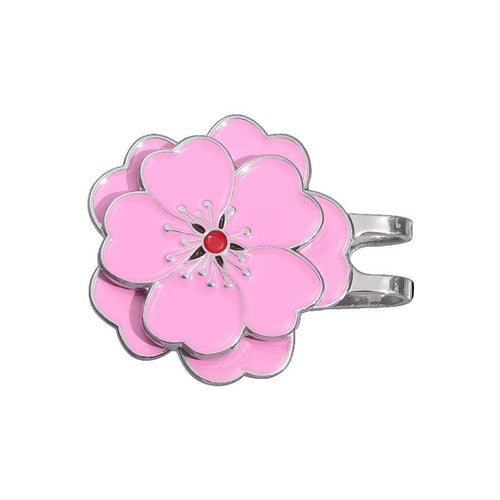 Azalea Bloom Golf Ball Marker Clip - Black Girl Golf