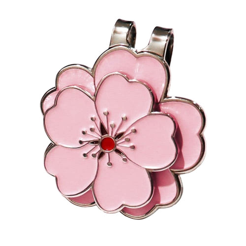 Azalea Bloom Golf Ball Marker Clip - Black Girl Golf
