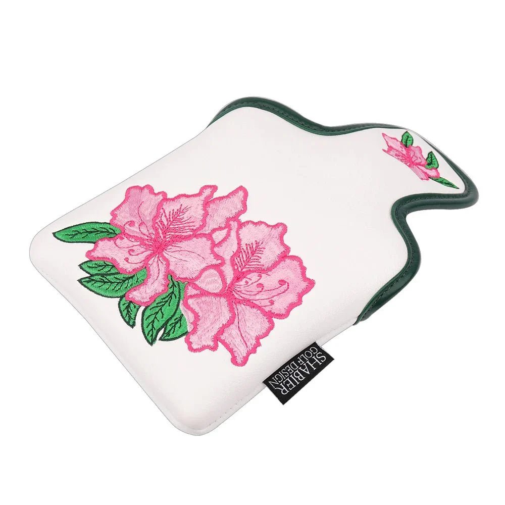 Azalea Bloom Mallet Putter Cover – Leather Edition - Black Girl Golf