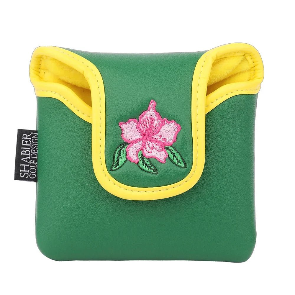Azalea Bloom Mallet Putter Cover – Leather Edition - Black Girl Golf