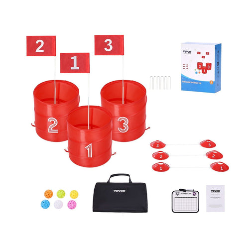 Backyard Golf Game 3 Hole Portable Outdoor Bucket Golf Game for Kids and Adults - Black Girl Golf