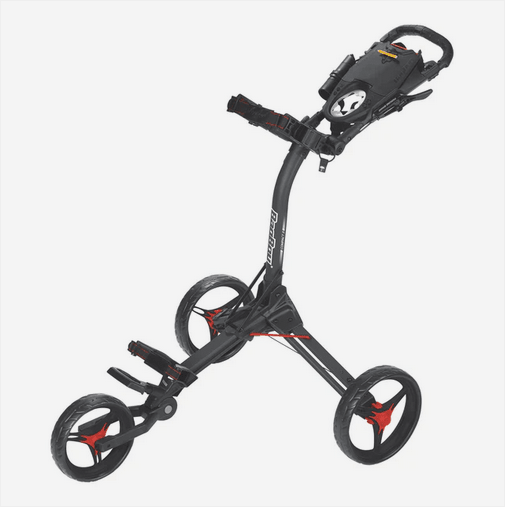 Bag Boy Compact 3 Push Cart - Black Girl Golf