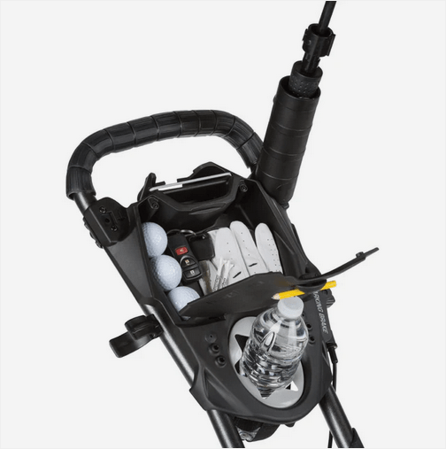 Bag Boy Compact 3 Push Cart - Black Girl Golf