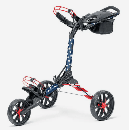 Bag Boy Nitron Auto Open Push Cart - Black Girl Golf