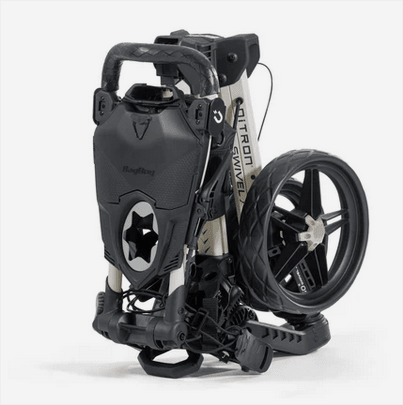 Bag Boy Nitron Swivel Golf Push Cart - Black Girl Golf