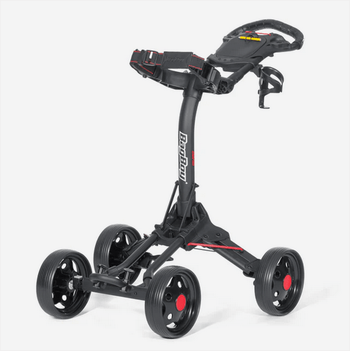 Bag Boy Quad Junior Push Cart - Black Girl Golf