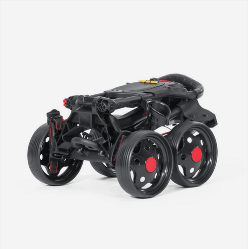 Bag Boy Quad Junior Push Cart - Black Girl Golf