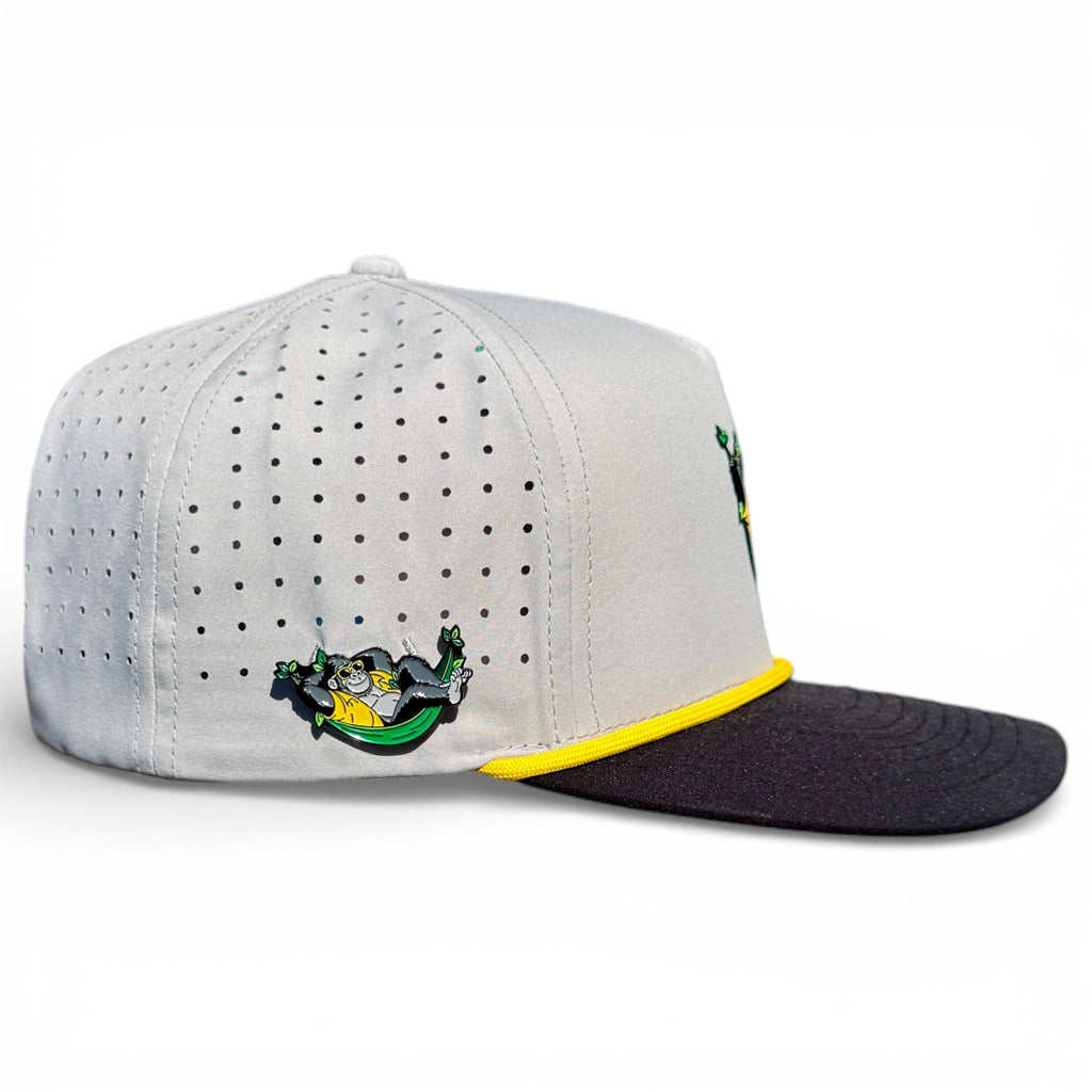 Banana Hammock Golf Hat | Snapback Cap | Built - in Magnetic Ball Marker Holder + Marker Included | Adjustable | One Size - Black Girl Golf