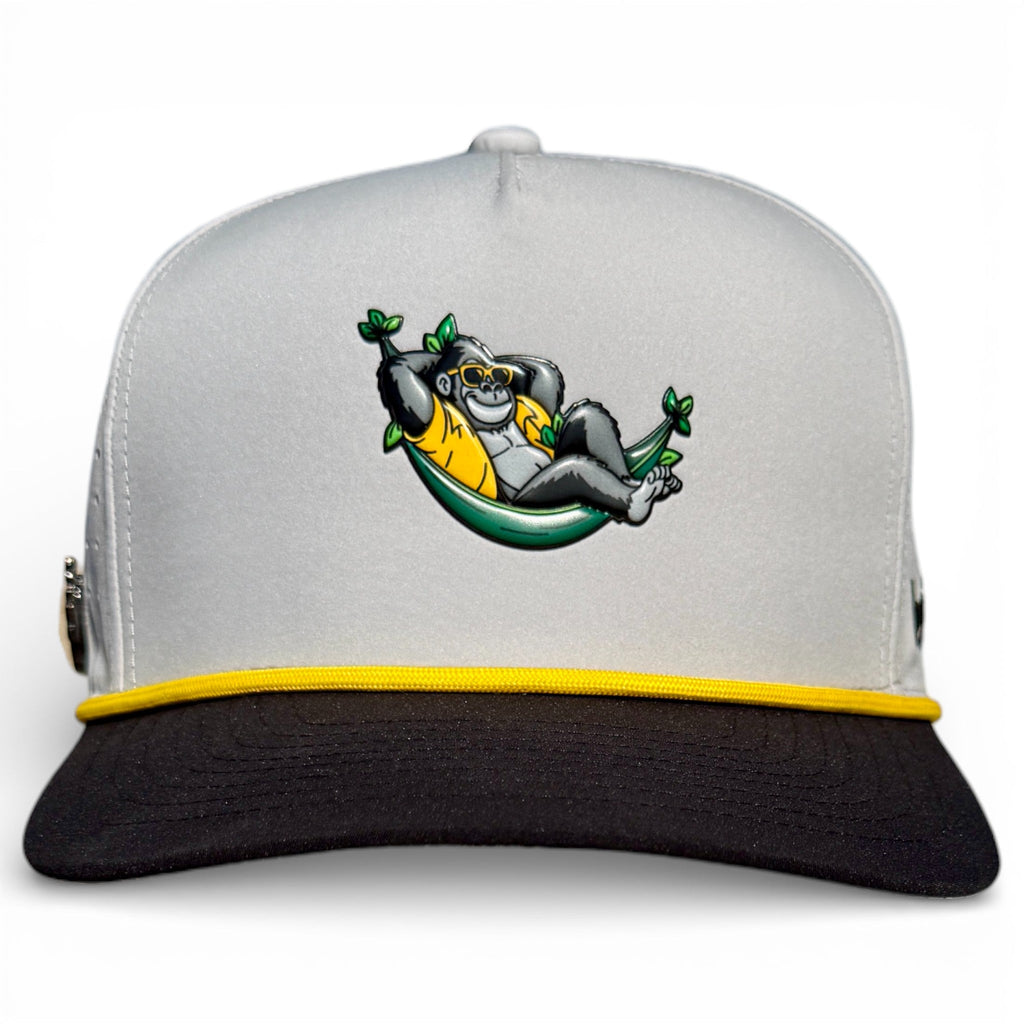 Banana Hammock Golf Hat | Snapback Cap | Built - in Magnetic Ball Marker Holder + Marker Included | Adjustable | One Size - Black Girl Golf