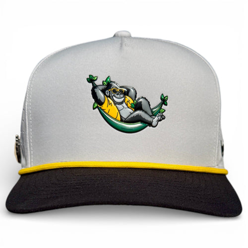 Banana Hammock Golf Hat | Snapback Cap | Built - in Magnetic Ball Marker Holder + Marker Included | Adjustable | One Size - Black Girl Golf