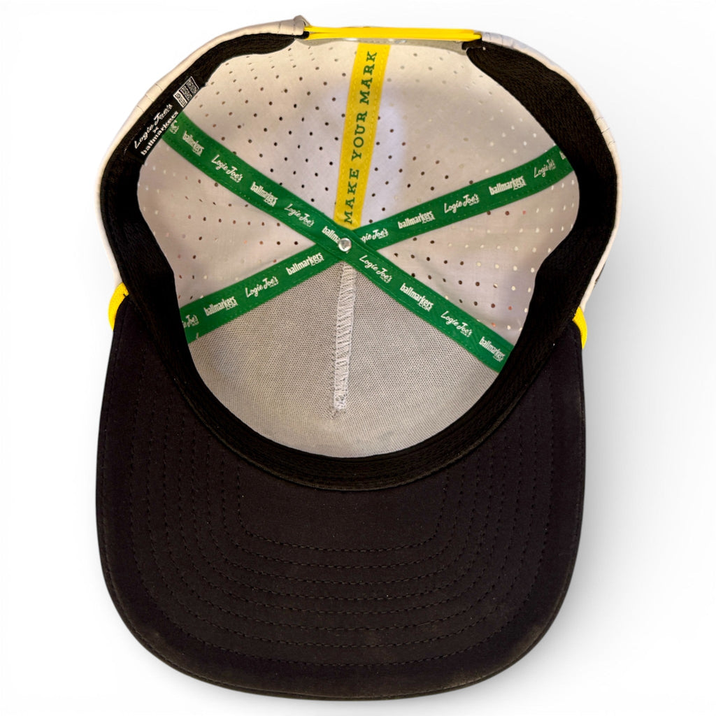 Banana Hammock Golf Hat | Snapback Cap | Built - in Magnetic Ball Marker Holder + Marker Included | Adjustable | One Size - Black Girl Golf