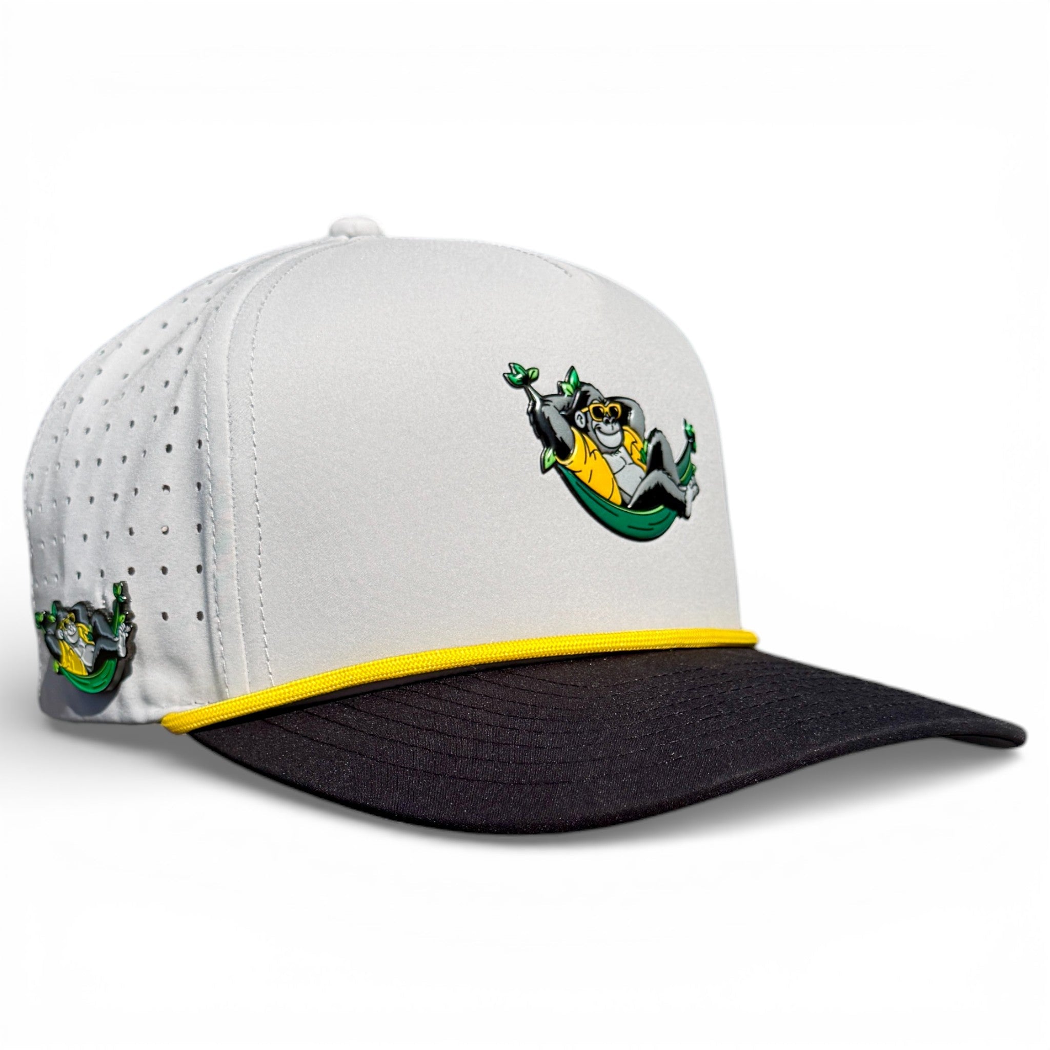 Banana Hammock Golf Hat | Snapback Cap | Built - in Magnetic Ball Marker Holder + Marker Included | Adjustable | One Size - Black Girl Golf