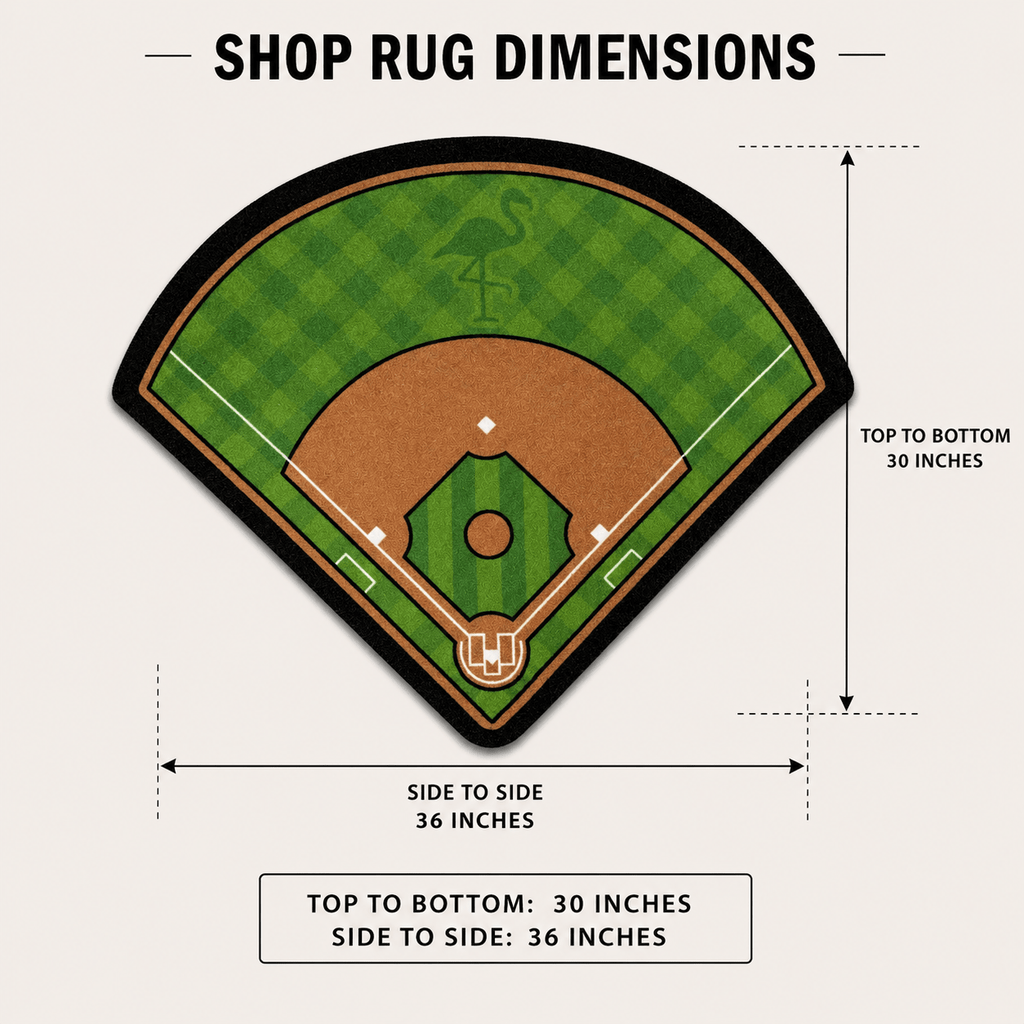 Baseball Field | Golf Shop Mat | Cart Accessory - Black Girl Golf