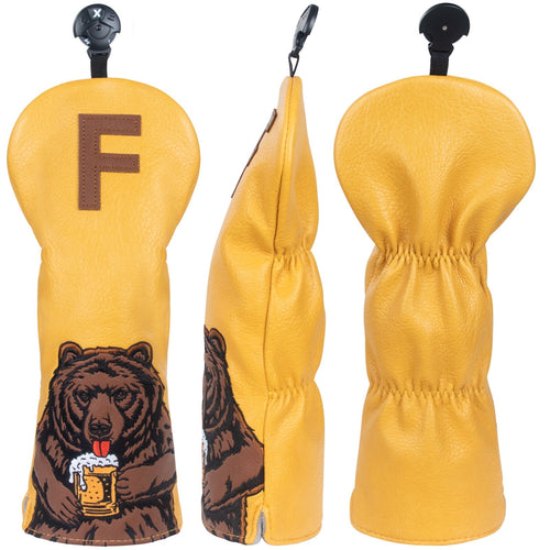 Bear With a Beer Headcover - Black Girl Golf