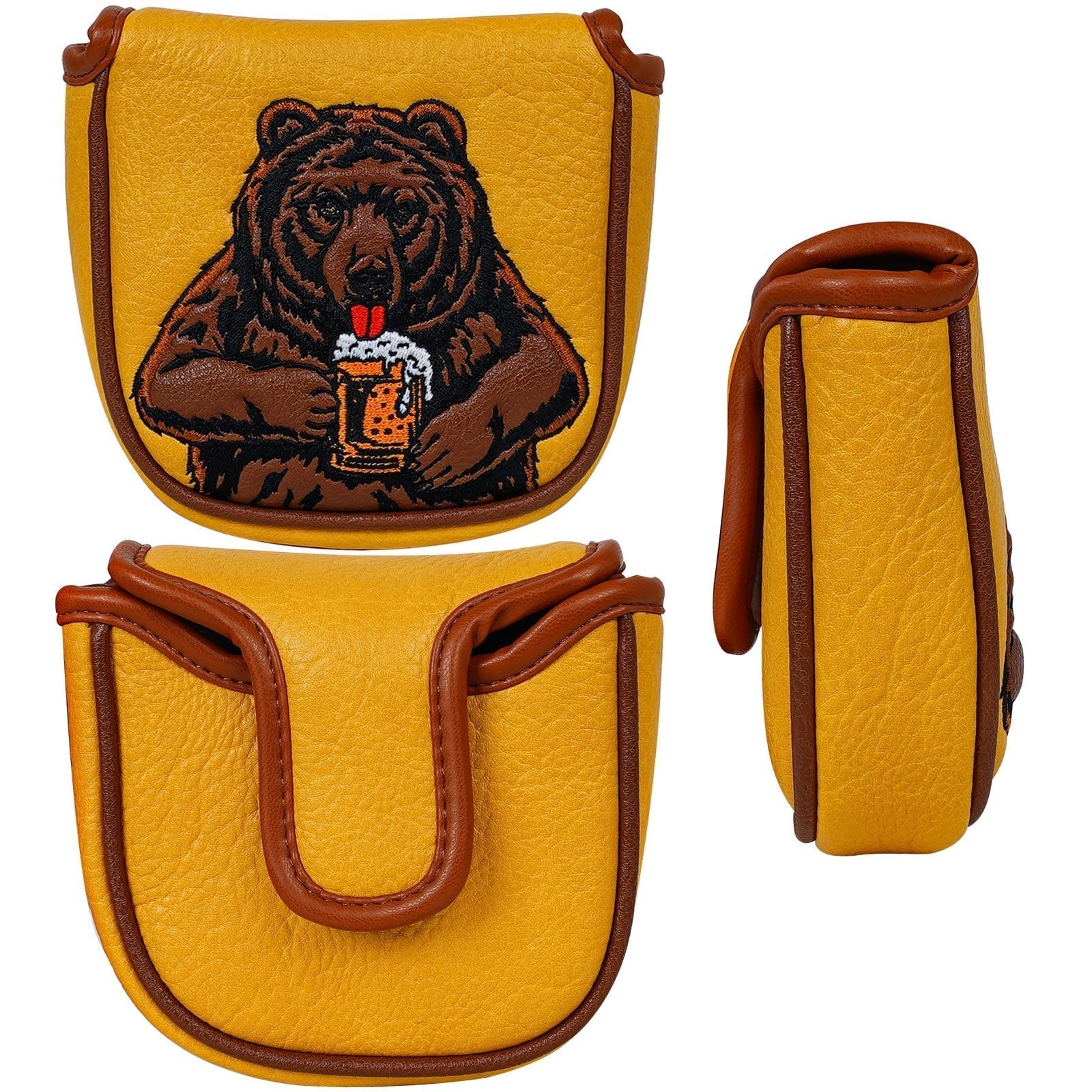 Bear With a Beer Headcover - Black Girl Golf