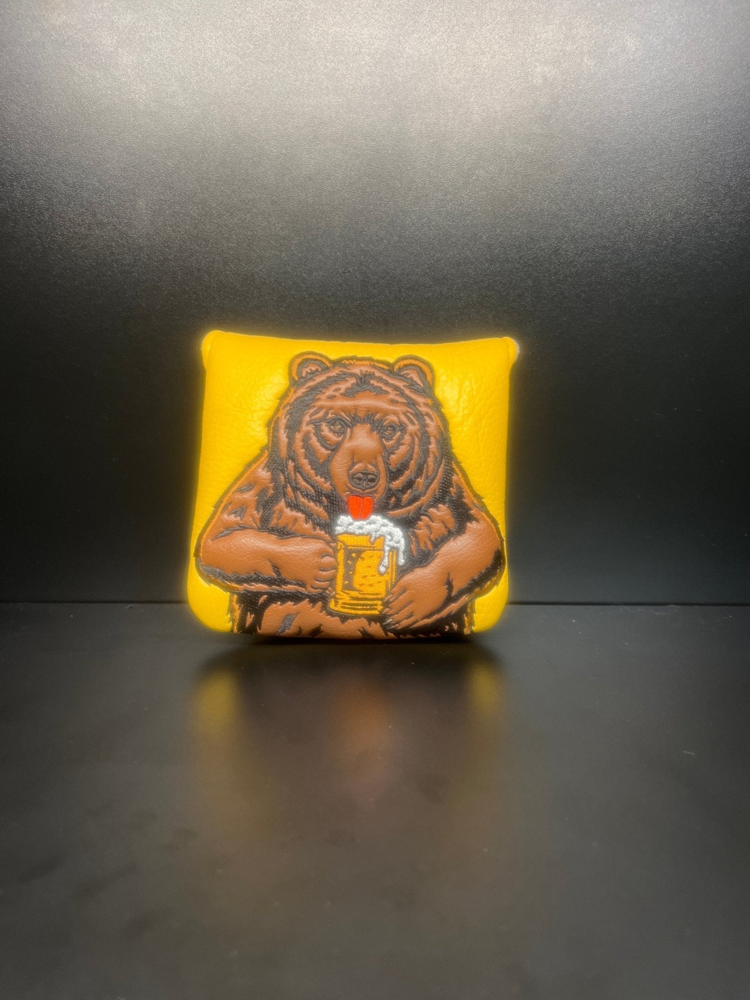 Beer Drinking Bear Headcover - Black Girl Golf
