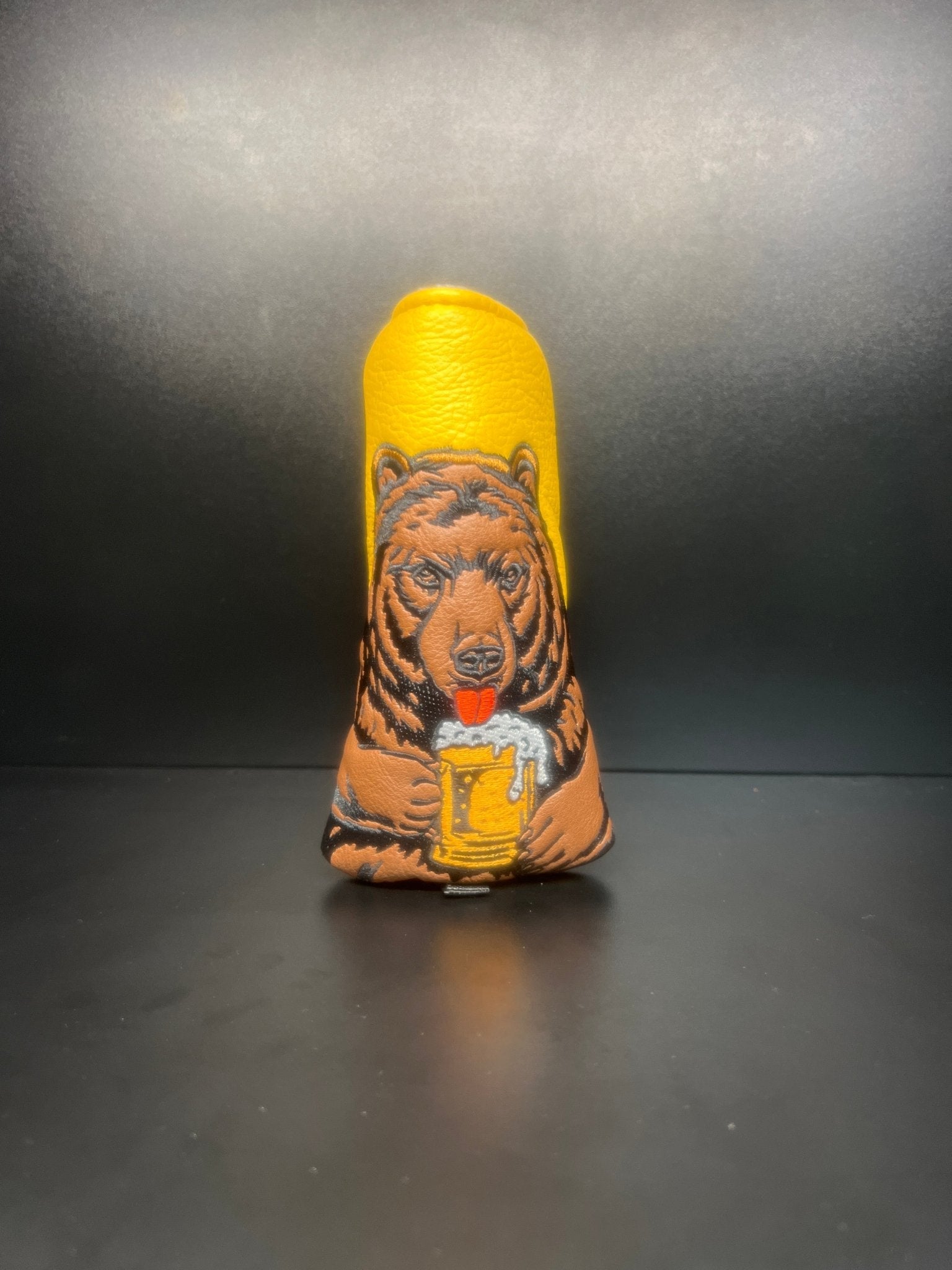 Beer Drinking Bear Headcover - Black Girl Golf