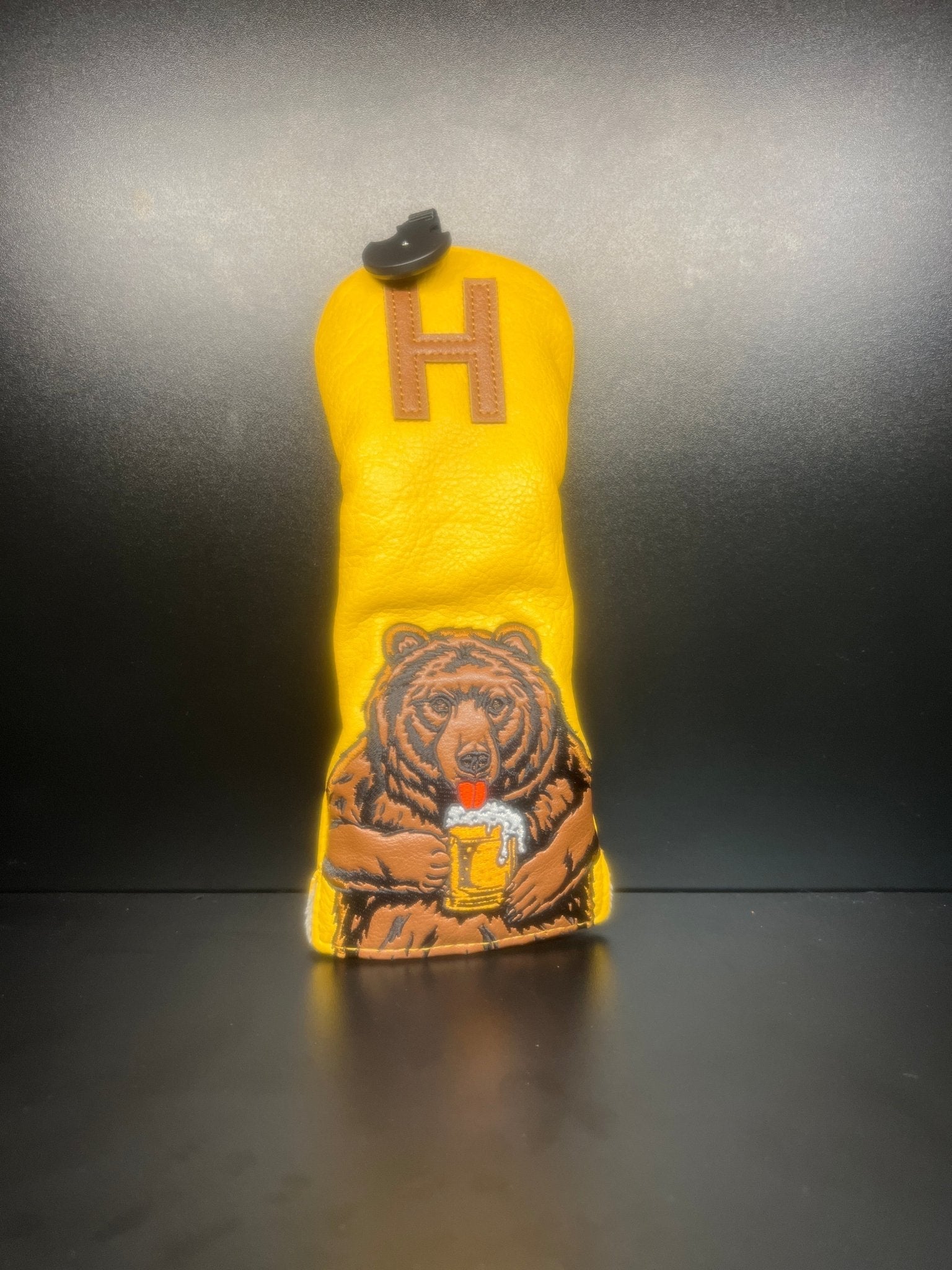 Beer Drinking Bear Headcover - Black Girl Golf