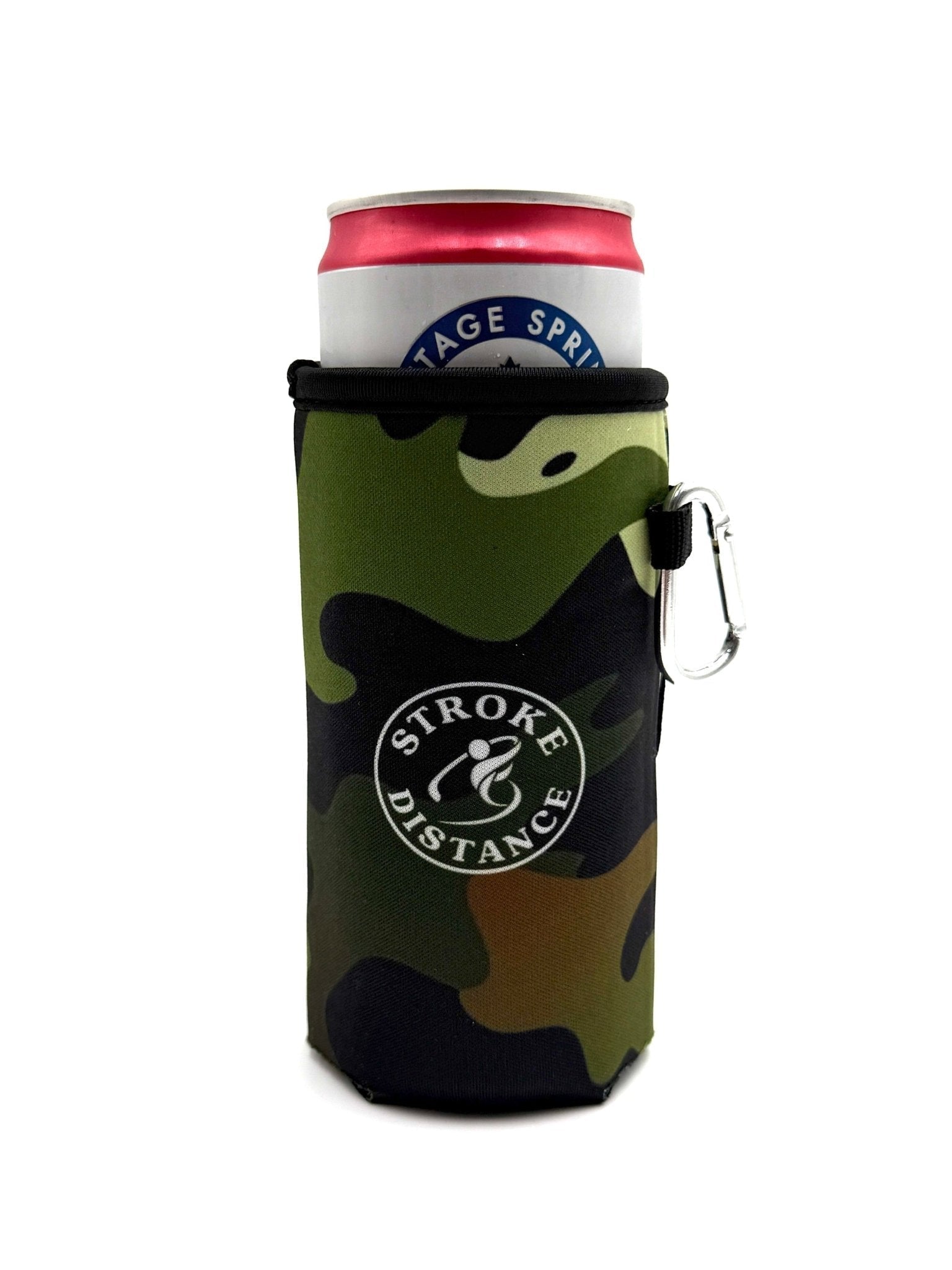 Beverage Caddie 3 - in - 1 Golf Insulator, Removeable Ball Marker, Bag Clip & Tees Combo - Black Girl Golf