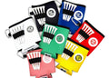 Beverage Caddie Collection (7 pack) 3 - in - 1 Golf Insulator, Removeable Ball Marker, Bag Clip & Tees Combo - Black Girl Golf