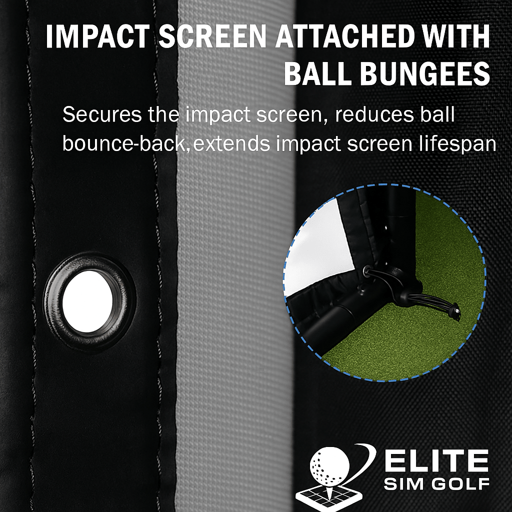 Birdie 10 Golf Simulator Enclosure by Elite Sim Golf - Black Girl Golf