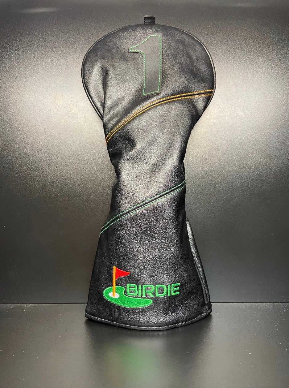 BIRDIE Stitched Headcover 2.0 - Black Girl Golf