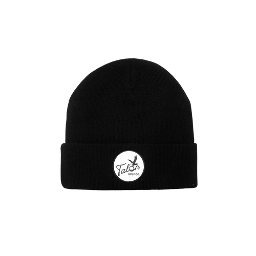 Black Beanie w/ Script Logo - Black Girl Golf