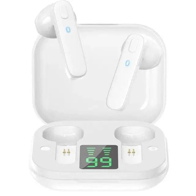 Black Bluetooth-Compatible Wireless Bass Ear Buds Stereo Headphone With Mic Touch Control Bluetooth Lightweight Earphones - Black Girl Golf